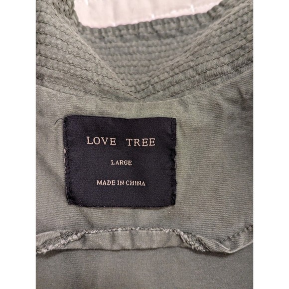 Army Green Cargo Jacket Women's 100% Cotton Large - Picture 14 of 14